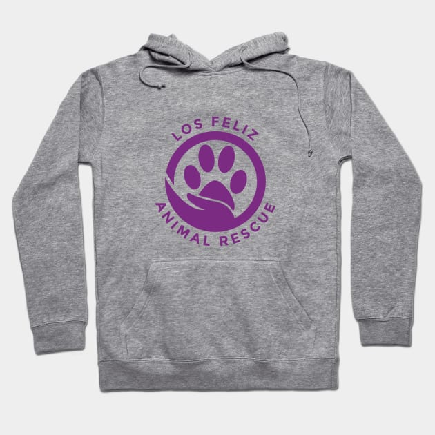 Los Feliz Animal Rescue Logo Hoodie by losfeliz